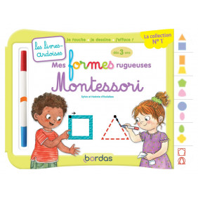 Mes formes rugueuses Montessori - Avec un feutre effaçable - Album - Dès 3 ans