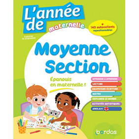 L'année de Moyenne Section - Avec 140 autocollants repositionnables - Grand Format