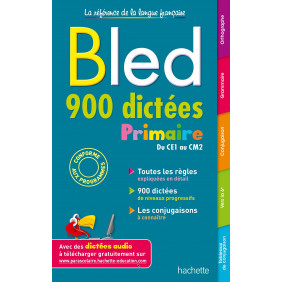 Bled 900 dictées Primaire - Grand Format - Dès 7 ans