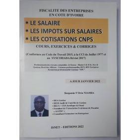 Fascicule De Salaire, Impôts Sur Salaire, Cotisations Cnps ED 2022