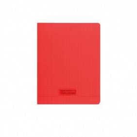 Cahier Pique 17*22 192P Seyes 90G Rouge Polypro