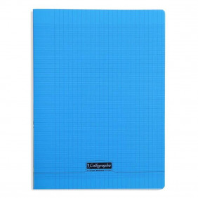 Cahier piqué 8000 Polypro bleu 24x32cm 192p séyès 90g