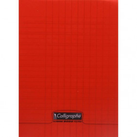 Cahier piqué 8000 POLYPRO rouge 17x22cm 32p DL3mmIV 90g