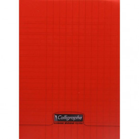 Cahier piqué 8000 POLYPRO rouge 17x22cm 32p DL3mmIV 90g