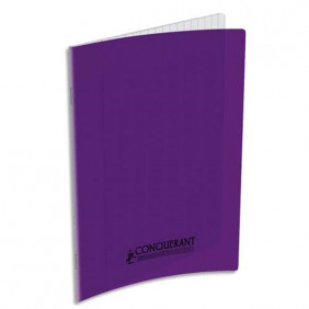 Cahier Pique A4 96P Violet 90G Seyès Polypro