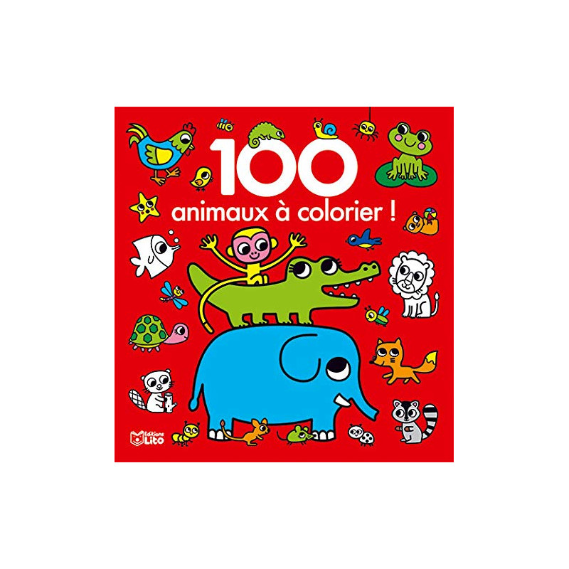 100 images à colorier: Les animaux - Dès 2 ans