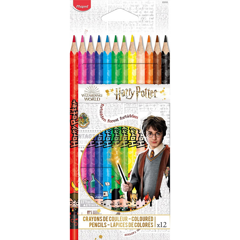 Harry Potter - Boîte de 12 crayons de couleurs - Maped