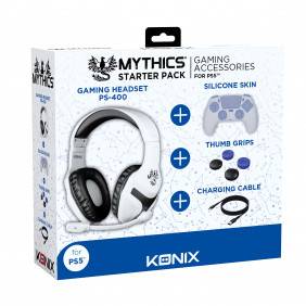 Konix Mythics Starter Pack PS5 – Accessoires pour PS5 - Protection en Silicone Manette PS5