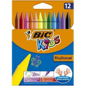 Kids Plastidecor Crayons 12-set Bic