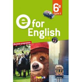E FOR ENGLISH 6E - LIVRE