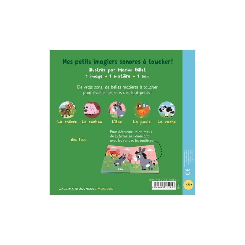 La ferme - 5 sons à écouter, 5 matières à toucher - Album