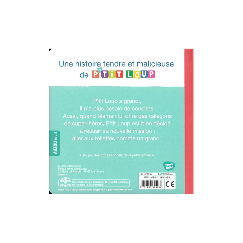 P'tit loup ne met plus de couches - Album - De 0 à 3 ans