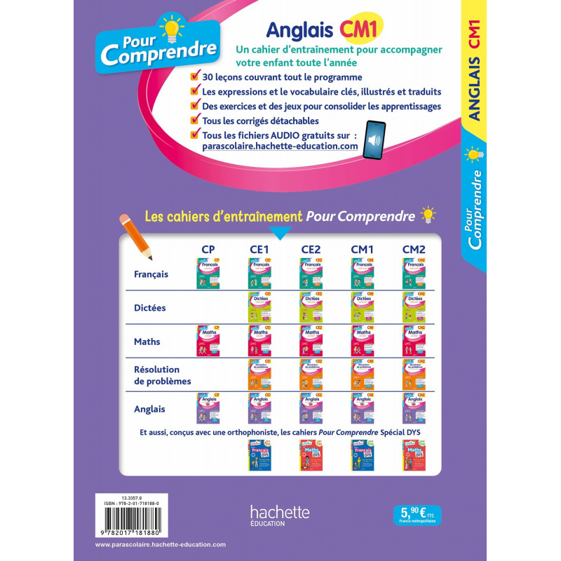 Pour Comprendre Anglais CM1 - Grand Format