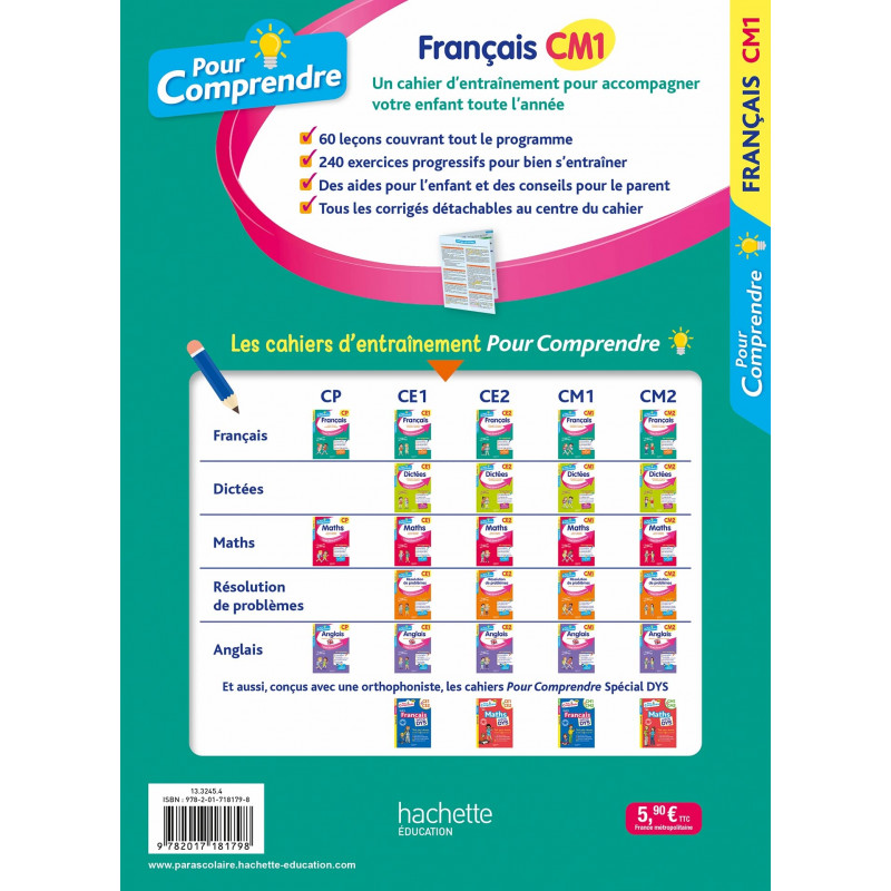 Pour Comprendre Français CM1 - Grand Format - De 9 à 10 ans