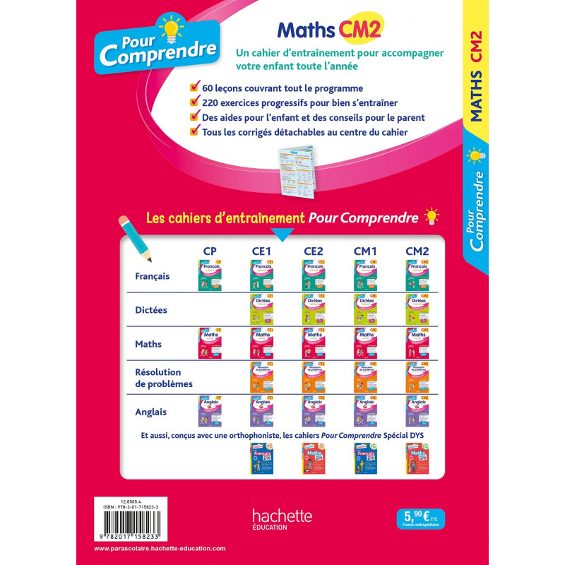 Pour Comprendre Maths CM2 - Grand Format - De 10 à 11 ans