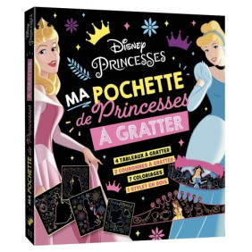 Ma pochette de princesses à gratter - Les ateliers. Avec 4 tableaux à gratter, 2 couronnes, 7 coloriages et 1 stylet