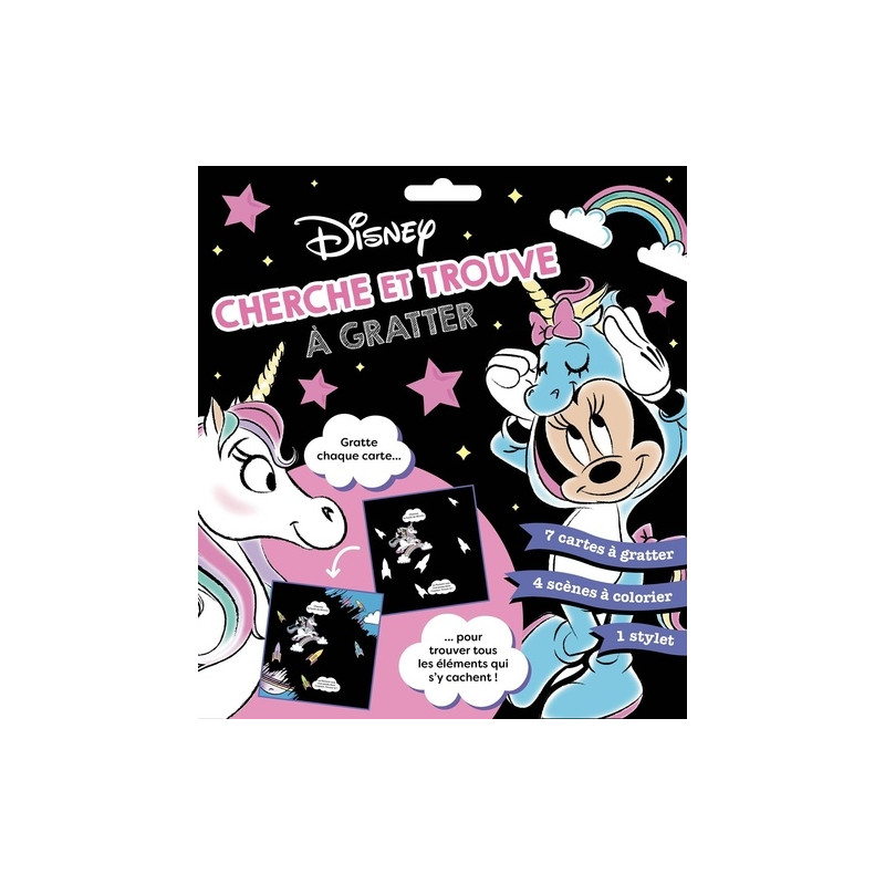 Minnie - Avec 7 cartes à gratter, 4 scènes à colorier, 1 stylet