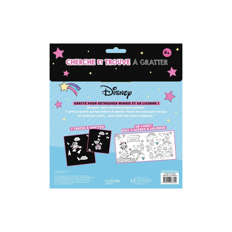 Minnie - Avec 7 cartes à gratter, 4 scènes à colorier, 1 stylet