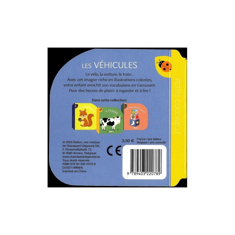 Les véhicules - Album 1 - 2 ans