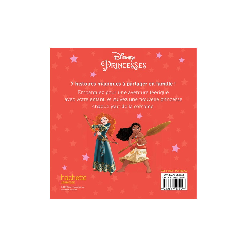 Disney Princesses - 7 Histoires pour la semaine - Album Dès 3 ans