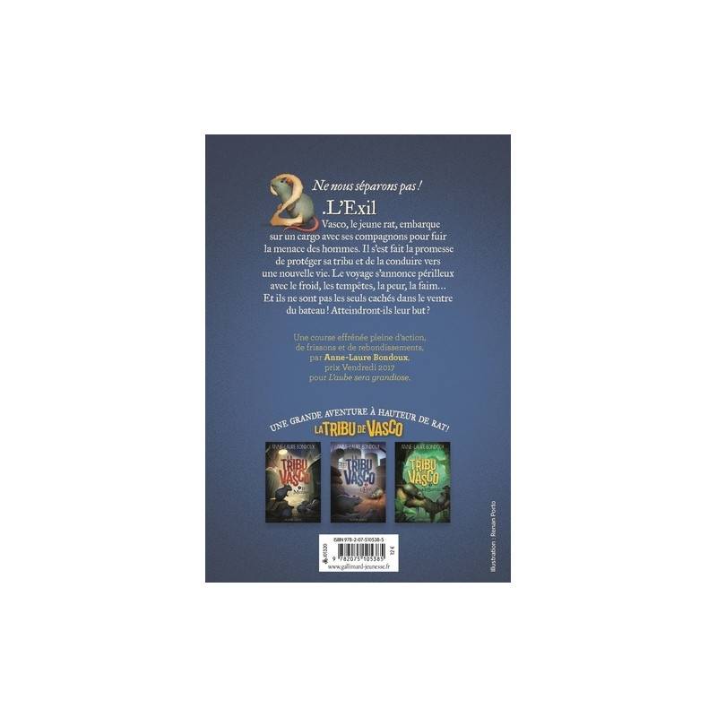 La Tribu de Vasco Tome 2 - Grand Format
L'exil 9 - 12 ans