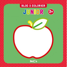 Bloc à colorier junior - Pomme - Album 2 - 4 ans