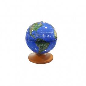 Globe 14 cm lumineux Tactile Musical 3 coul
