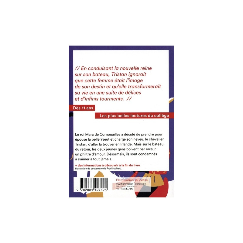 La légende de Tristan et Yseut - Poche 11 - 13 ans