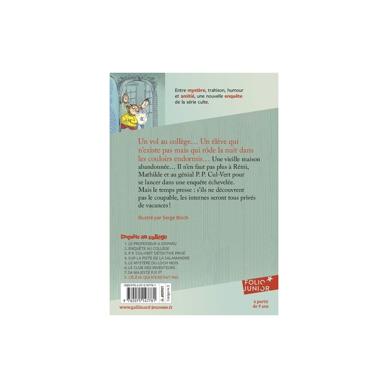 Enquête au collège Tome 8 - Poche 9 - 12 ans