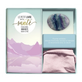 Coffret Ma petite pierre de santé - Le petit livre de la santé avec 1 fluorite véritable