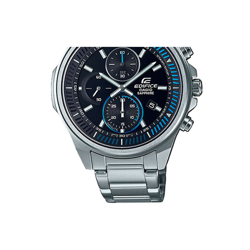 Montre Homme Casio Edifice EFR-S572D-1AVUDF - Bracelet Gris en Acier Inoxydable - Résistance à l'eau 100 Mètres