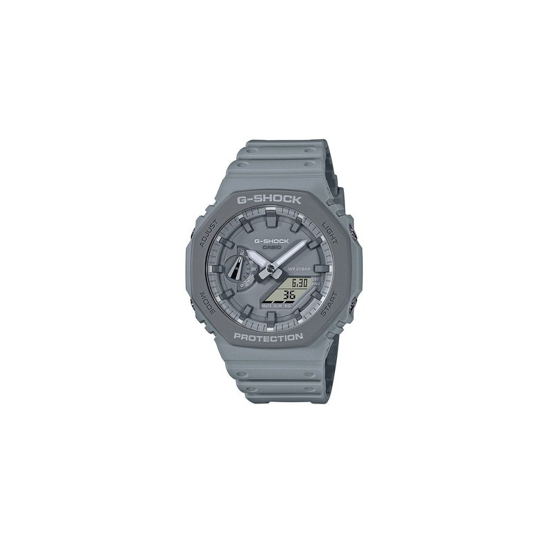 Montre Homme Casio G-Shock GA-2110ET-8ADR - Bracelet Gris En Silicone - Résistance à l'eau 200 Mètres