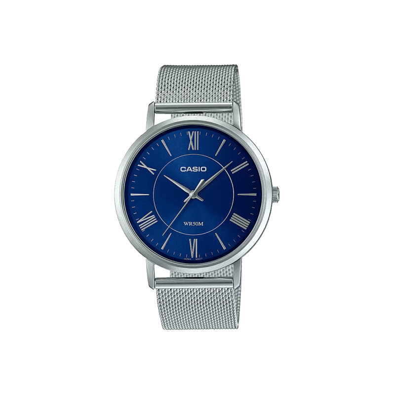 Montre Homme Casio Collection MTP-B110M-2AVDF - Bracelet en Acier Inoxydable - Résistance à l'eau 50 mètres