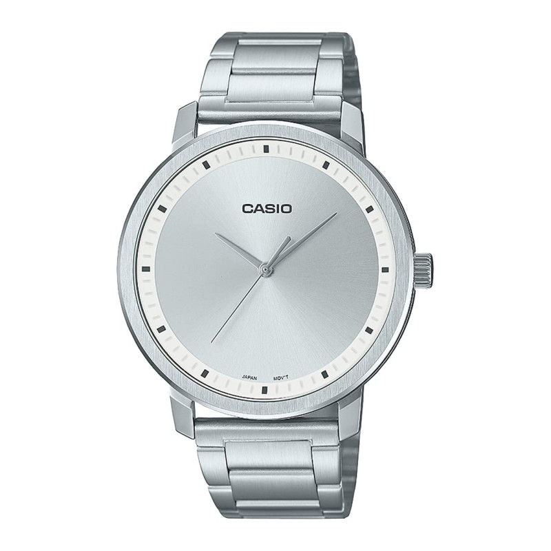 Montre Homme Casio Collection - MTP-B115D-7EVDF - Bracelet Gris en Acier Inoxydable - Résistance à l'eau 50 mètres