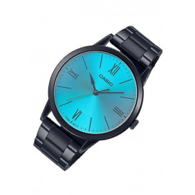Montre Homme Casio Collection MTP-E600B-2BDF - Bracelet Noir En Acier Inoxydable - Résistante à l'eau