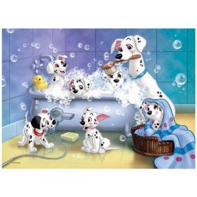 Puzzle 60P-tous au bain/disney 101 dalmatien 6ans minimum