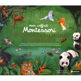Coffret Montessori : les animaux du monde et leurs milieux - Dès 4 ans
