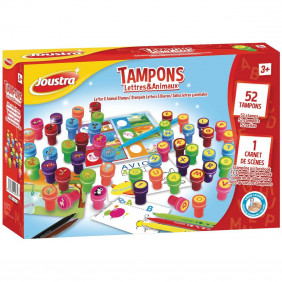 Tampons lettres & animaux - Dès 3 ans - A1704866