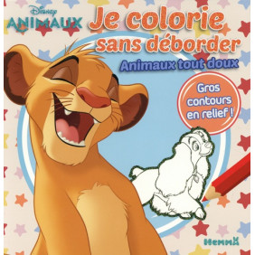 Je colorie sans déborder animaux tout doux - Album - Dès 3 ans