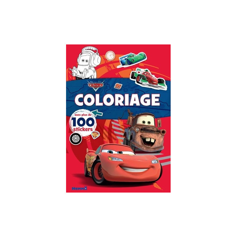 Disney Pixar Cars coloriage avec plus de 100 stickers - Album – Dès 4 ans