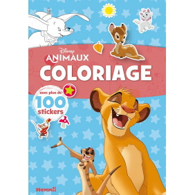 Disney Animaux Simba et Timon - Avec plus de 100 stickers - Album – Dès 4 ans