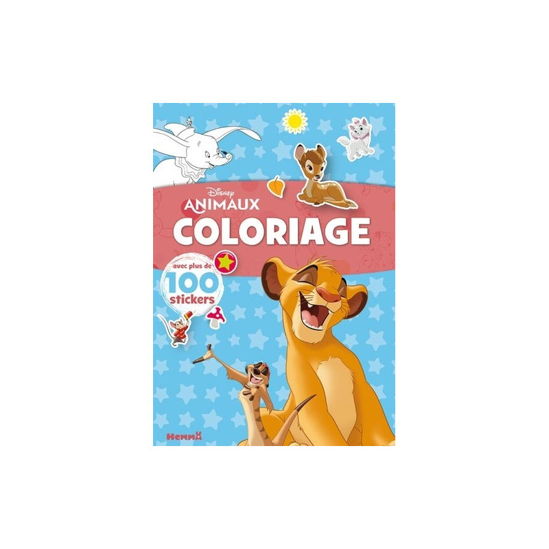 Disney Animaux Simba et Timon - Avec plus de 100 stickers - Album – Dès 4 ans