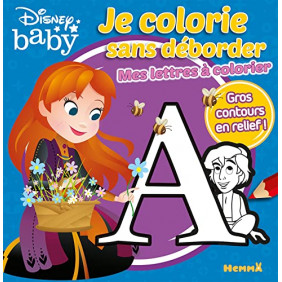Je colorie sans déborder Mes lettres à colorier - Album - Dès 3 ans