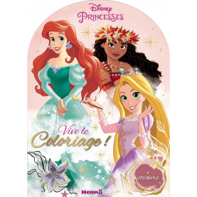 Vive le coloriage Disney Princesses - Grand Format - Dès 4 ans