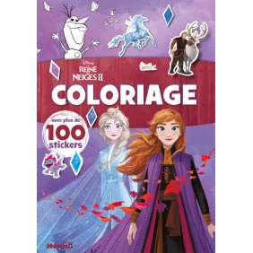 La Reine des Neiges 2 - Coloriage avec plus de 100 stickers - Album - Dès 4 ans
