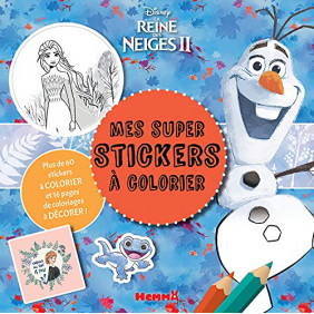 Mes super stickers à colorier La Reine des Neiges II - Album - Dès 4 ans