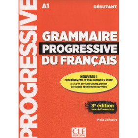 Grammaire progressive du français A1 débutant - Grand Format 3e édition avec 1 CD audio