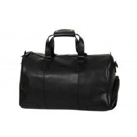 Sac de voyage cuir vachette grainelisse noir