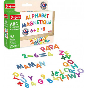 Aimants Abc Et Chiffres - Coffret De 76 Caractères - Accessoires pour tableau Dès 3 ans