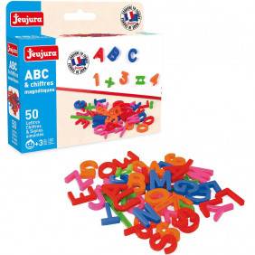 Tableau en Bois-Coffret 50 Lettres Majuscules, Chiffres et Signes dès 3 ans